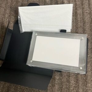 4x6 photo frame magnetic free standing for photo inserts with box